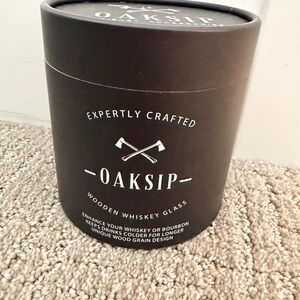 Black Wooden Whiskey Glass